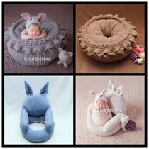 Newborn photo pier photography props Seat photography auxiliary exhibition new photo props Rabbit sofa