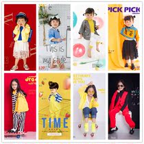 Korean version of the new childrens photography clothing 3 to 5-year-old girls take pictures of fashion trend girls photo clothing studio theme