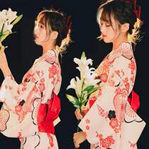 Kimono womens dress cherry blossom student God girl improved new Japanese style selfie photo Japanese photo uniform