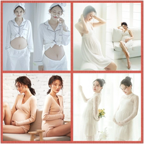 New Pregnant Woman Photo Clothing Home Movie House Photothemed Sexy Pregnancy Mommy Writing True Dress Korean Version Lace Dress