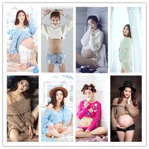 New fresh pregnant woman photo clothing studio wool theme Pink brown blue white photography clothing photo word shoulder
