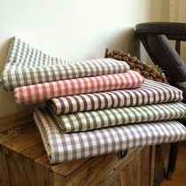(Liu sisters house)Old rough cloth sheets warp and weft pure cotton wild classic checkered 1 5 1 8 2 0
