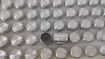 Cap Aluminum Knob White 15x17mm Spindle Aperture 6mm Potentiometer Knob Volume Knob