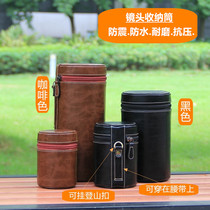 Canon lens bag thickened shockproof lens barrel Sony micro single Fuji storage bag running bag Nikon SLR camera case
