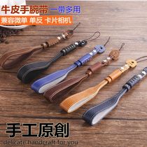 Genuine leather for Sony RX100 Panasonic lx10 Canon G5X2 hand wristband black card 7 Ricoh light GR3 camera rope 6