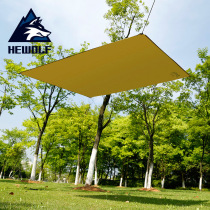 Wolf outdoor thickened sunscreen simple canopy cloth picnic picnic rain-proof tent mat camping portable small canopy