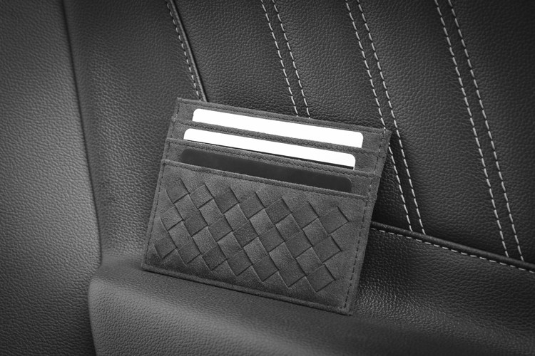 意大利alcantara翻毛皮超薄卡包男女士简约钱卡包多卡位银行卡套