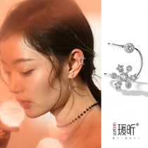 Elf ancient style ear bone clip simple earless ear clip female temperament long earrings Super Xiansen cold wind earrings