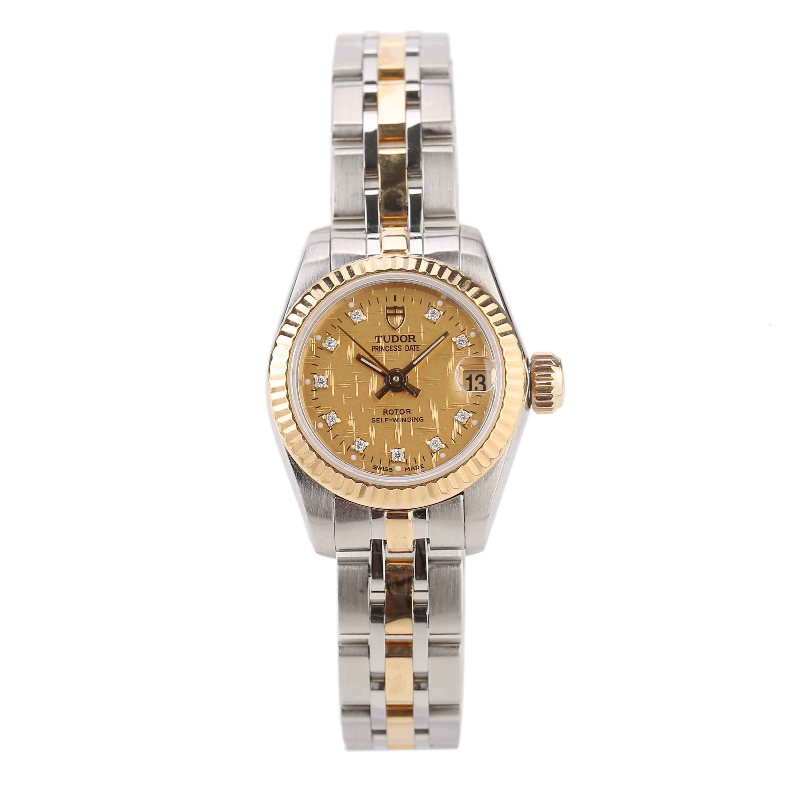 支持鉴定[9.8新]帝舵公主系列手表18k金全自动机械腕表女m92513