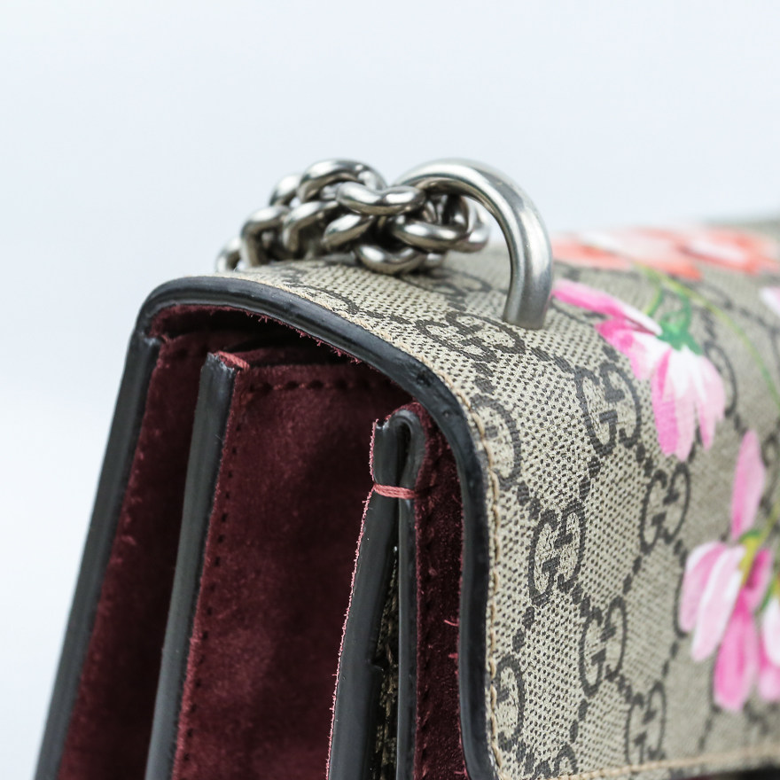 【降价5%】[9.5新]古驰gucci女士花卉单肩斜挎酒神包deb1905207