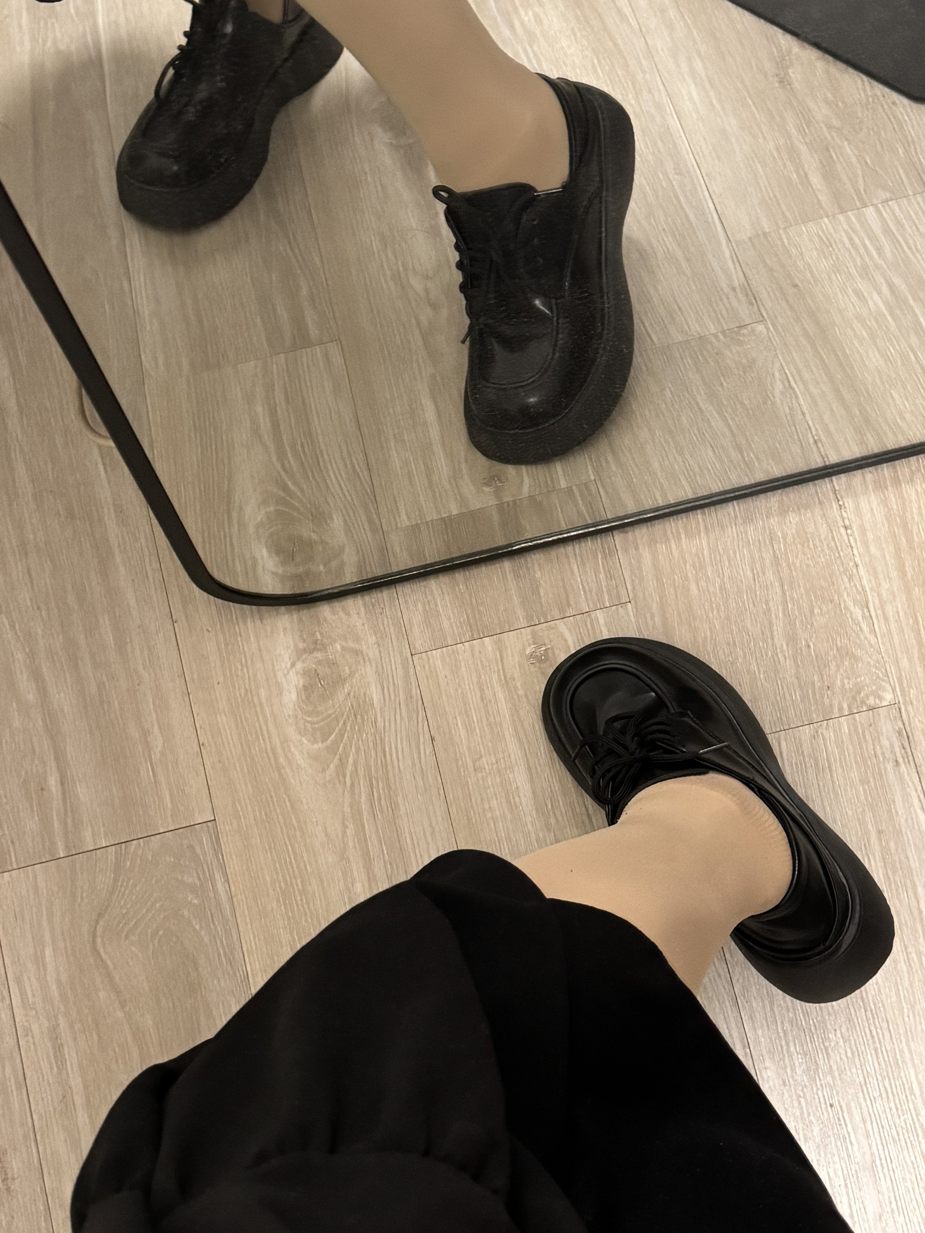 小皮鞋女2024新款春秋复古英伦风黑色jk单鞋子百搭松糕厚底乐福鞋