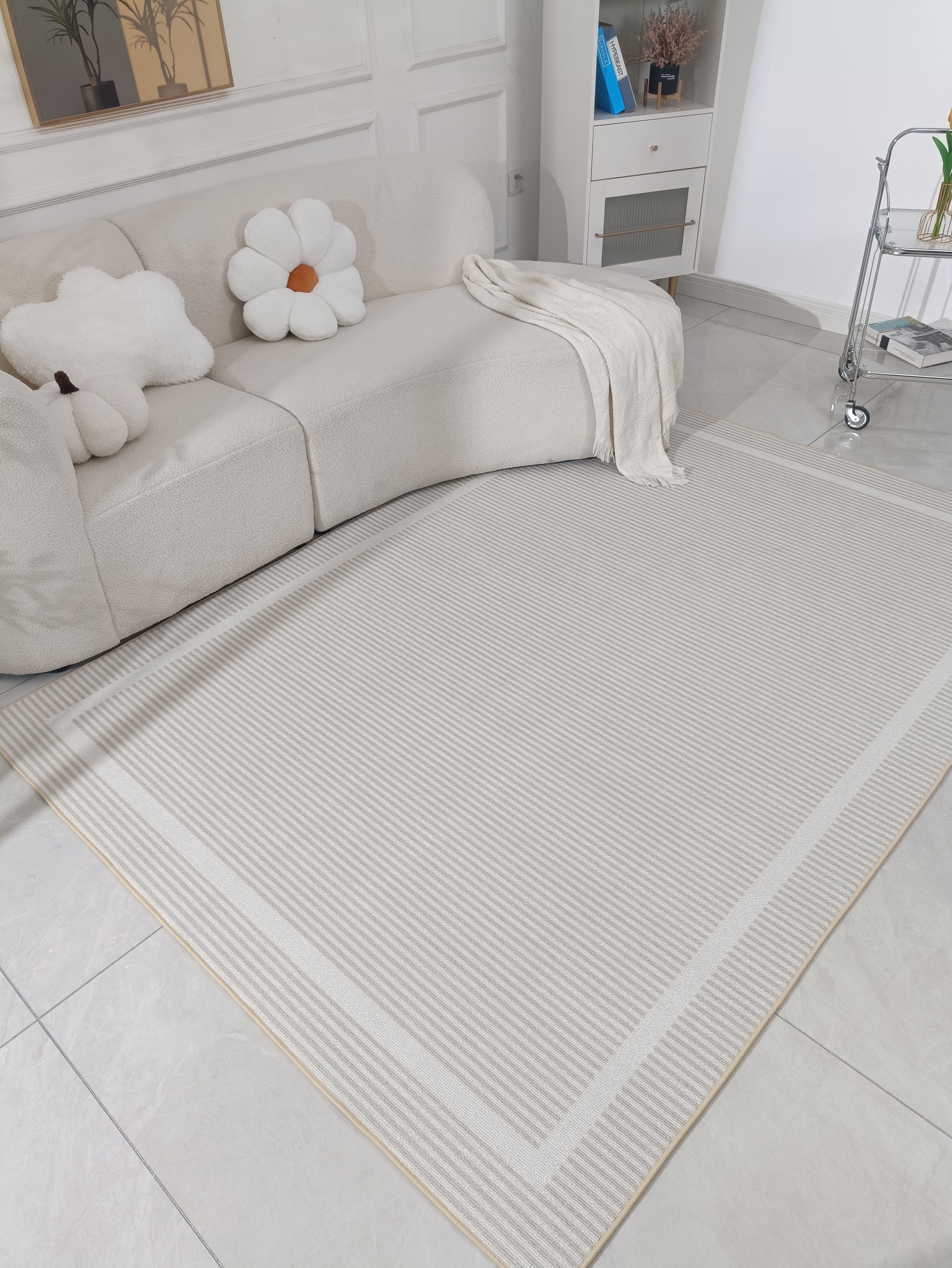 地毯客厅2025新款高级感奶油风免洗可擦沙发地垫免打理卧室床边毯