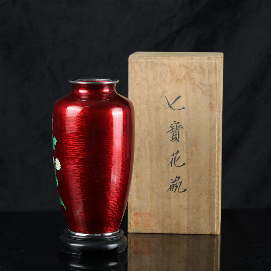 日本七宝烧花瓶