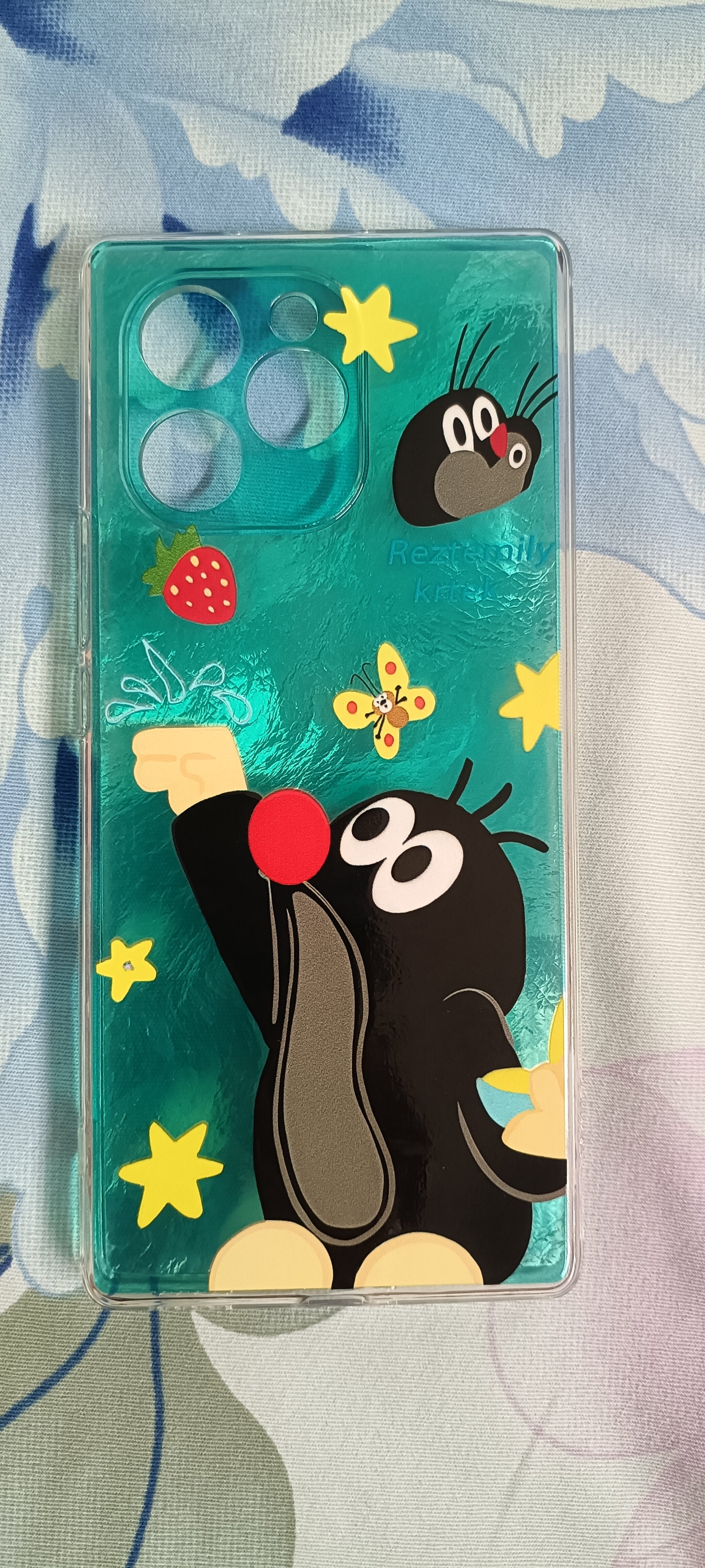 se / c648红鼻子鼹鼠【透明tpu光油 锡纸纹卡纸】 单壳棉**7尺寸贴合