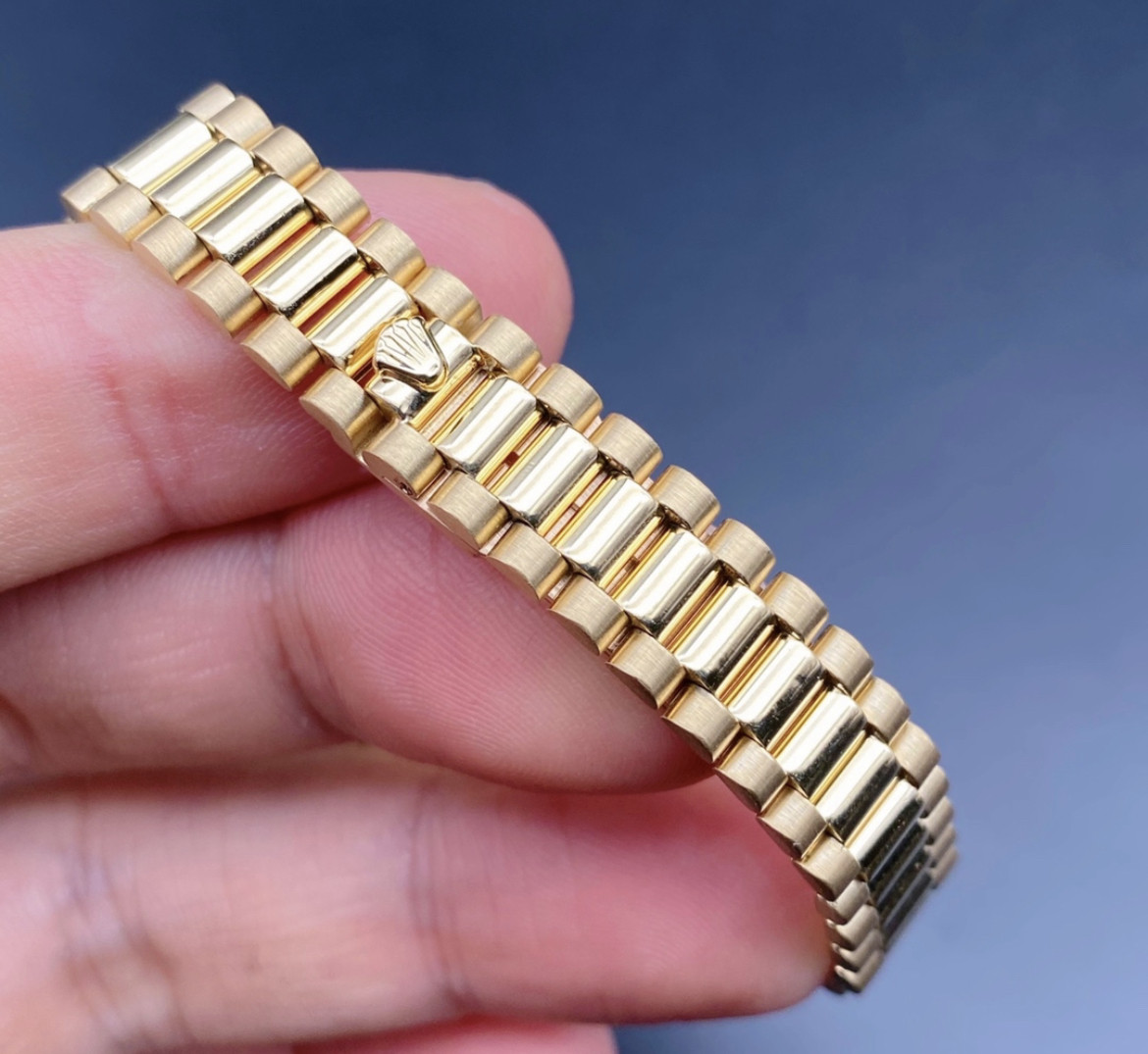 劳力士金表日志型18k黄金自动机械女表腕表69178后镶钻正品95新