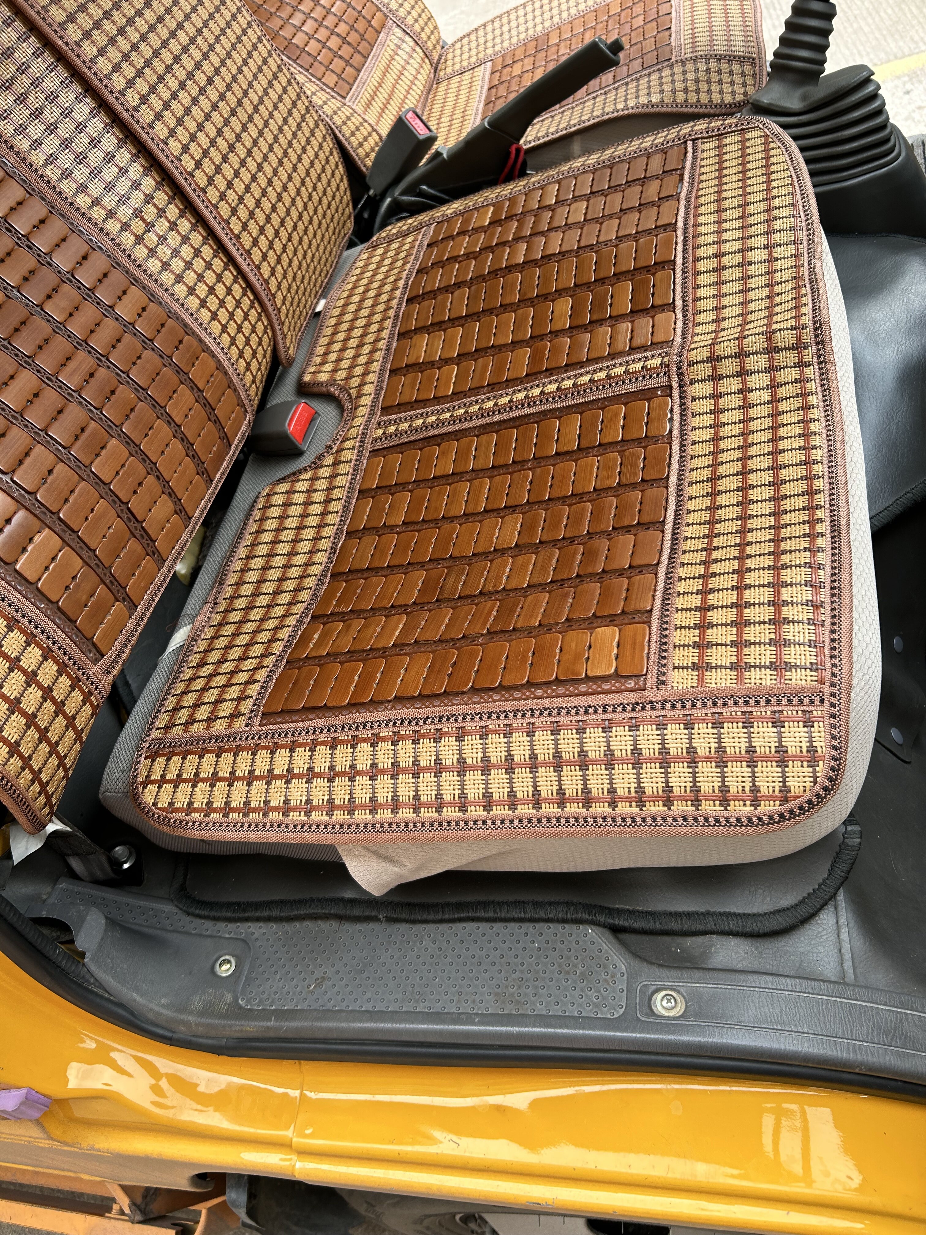 大小货车客车公交车工程车卡车汽车坐垫连体分体椅垫竹片夏季座套