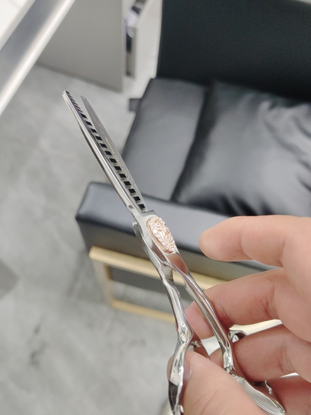 钢夫正品美发剪刀无痕牙剪调色剪渐变发廊专业发型师专用理发打薄