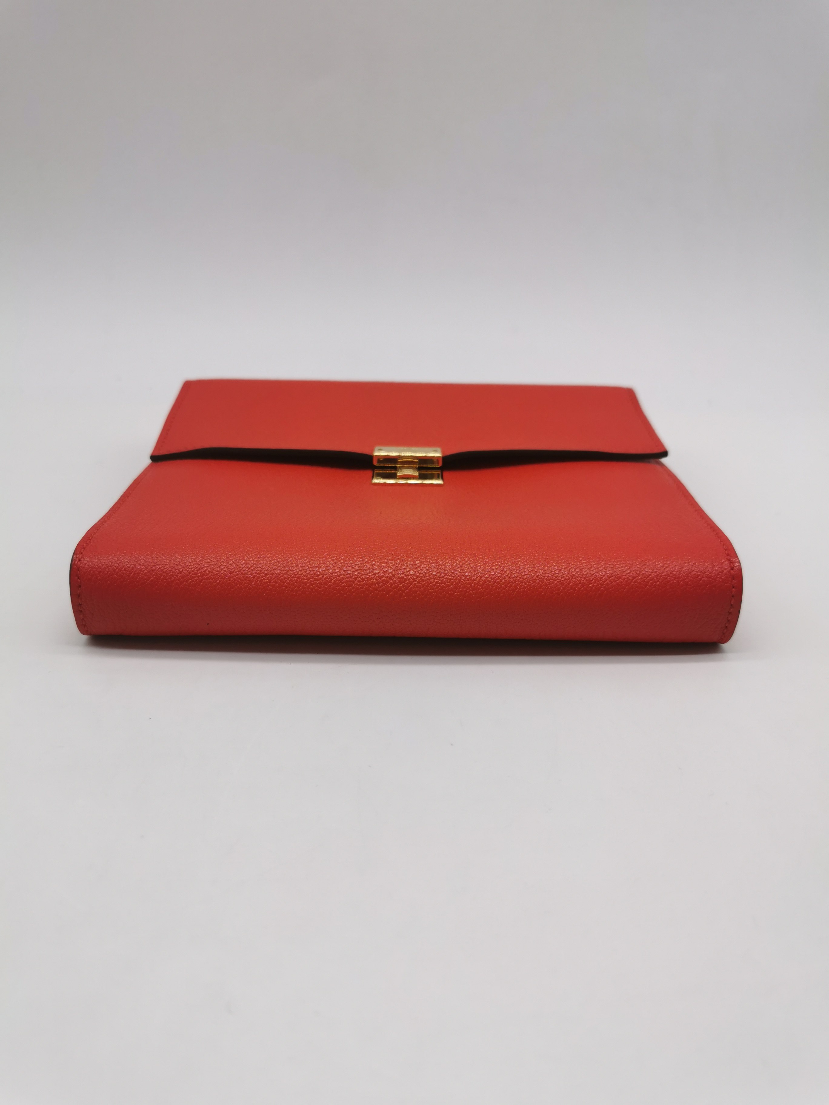 99新 hermes 爱马仕 click红色金扣斜挎包 d刻