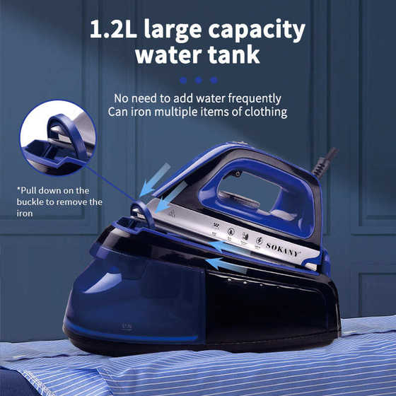 European large water tank electric iron steam household steam iron handheld electric iron 2400W water tank 1.2L
European large water tank electric iron steam household steam iron handheld electric iron 2400W water tank 1.2L