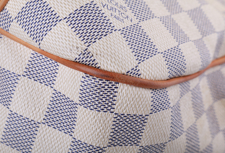 [9.0新]lv路易威登 涂层帆布 白棋盘格 女士单肩手提包 l016c5