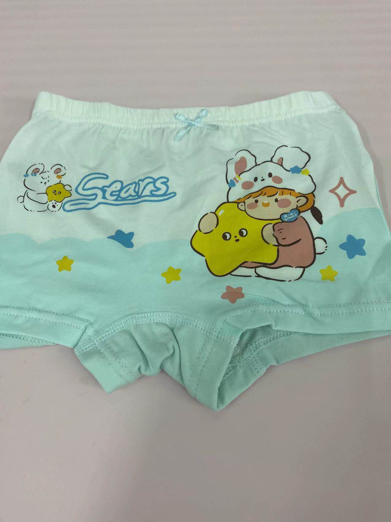 女童内裤平角纯棉短裤儿童四角底裤女宝宝100%小女孩全棉不夹屁屁