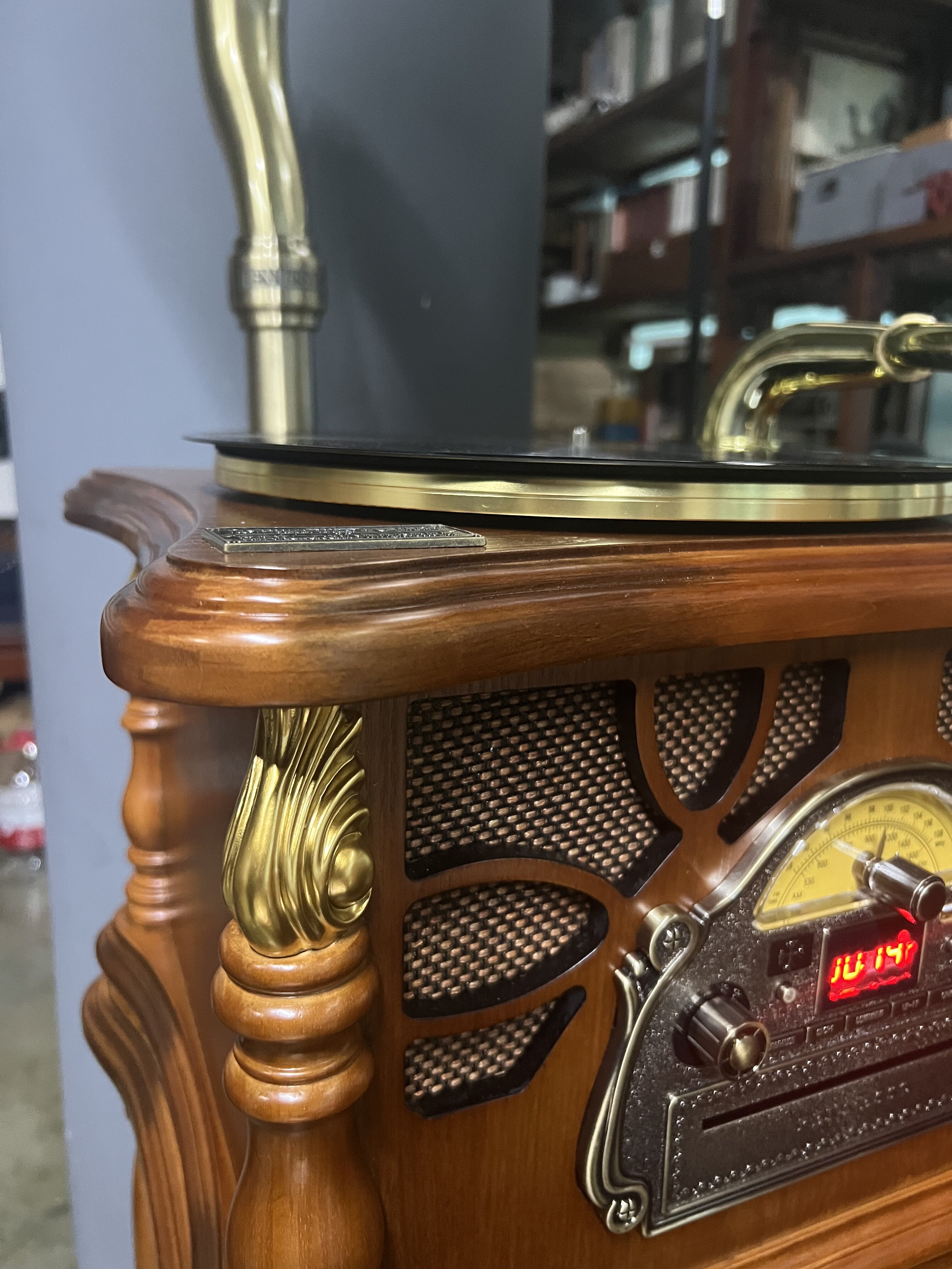 梵尼诗留声机复古25黑胶唱片机电唱机欧式家用客厅音响蓝牙音箱