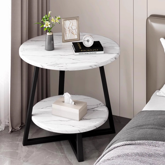 Bedside table, movable bedside table, small round table, corner table, bedroom table, small coffee table, household mini computer table Bedside table, movable bedside table, small round table, corner table, bedroom table, small coffee table, household mini computer table