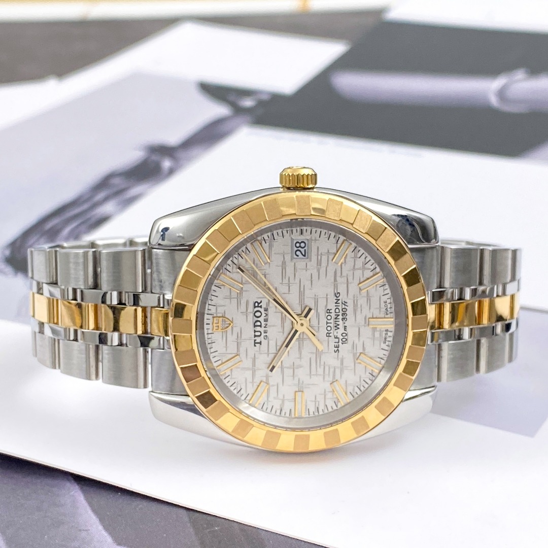 [9.8新]帝舵经典系列18k金自动机械男士腕表m21013-0011正品