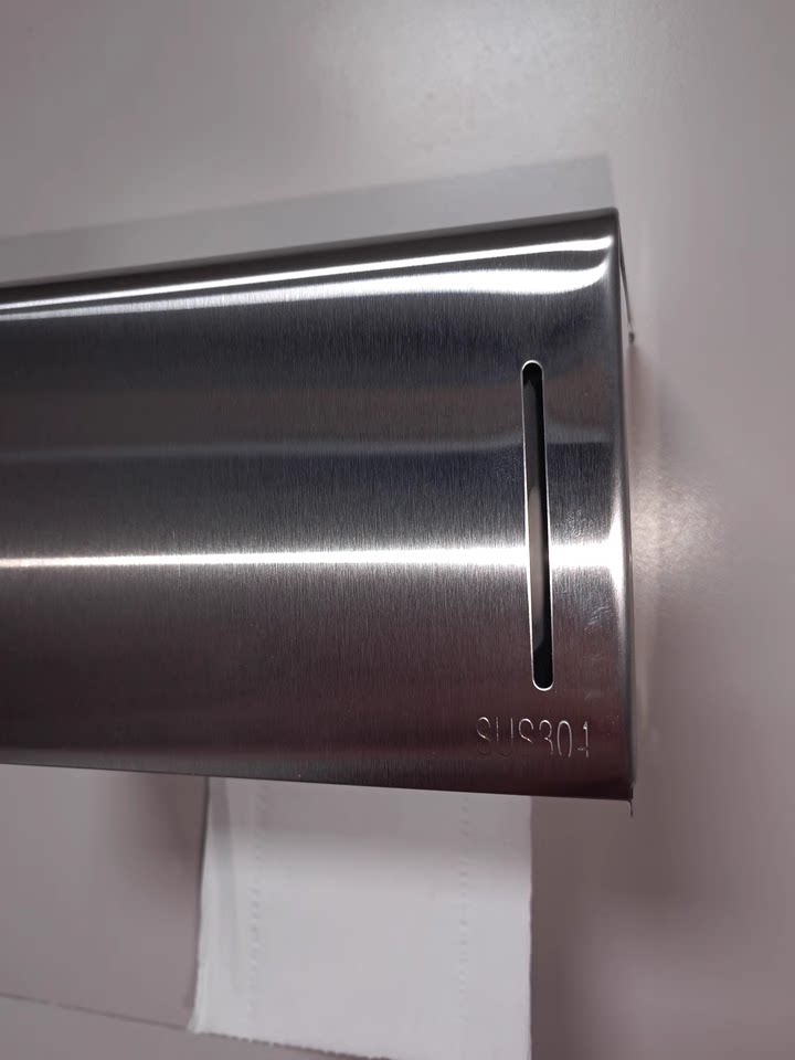 卫生间不锈钢纸巾盒免打孔壁挂防水纸巾架卷纸架黑色抽纸盒可拆卸