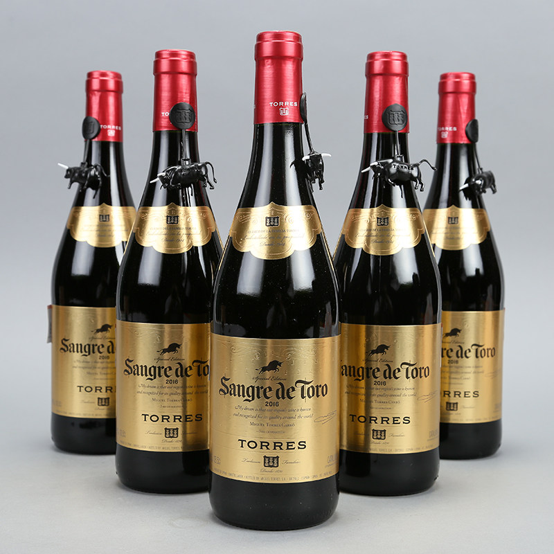【歌德t】15.桃乐丝公牛血金标干红葡萄酒 750ml*6支