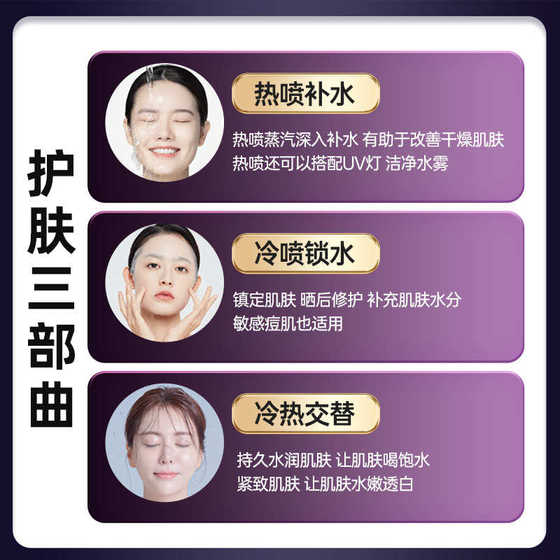 열 분무기, 미용실, 나노 분무기, 가정용 증기 물 스파 페이스 워터 용 특수 핫 및 콜드 더블 스프레이 페이스 스티머 열 분무기, 미용실, 나노 분무기, 가정용 증기 물 스파 페이스 워터 용 특수 핫 및 콜드 더블 스프레이 페이스 스티머