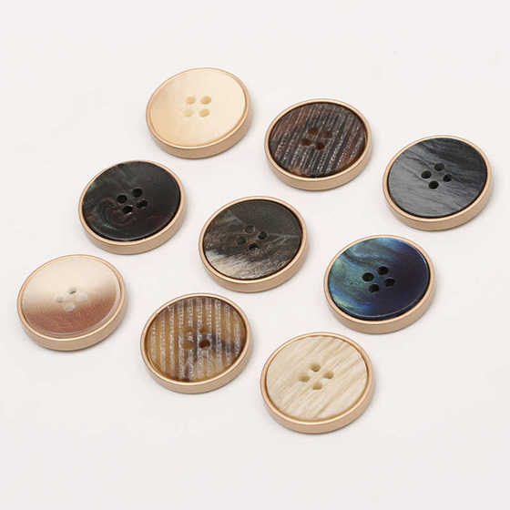 Metal combination fashion double-combination buttons Fashion buttons for men and women's windbreaker suits four-eye pattern decorative alloy buttons
Metal combination fashion double-combination buttons Fashion buttons for men and women's windbreaker suits four-eye pattern decorative alloy buttons
