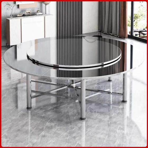 Thickened 304 stainless steel foldable turntable table round table home business outdoor dining round table dining table factory
Thickened 304 stainless steel foldable turntable table round table home business outdoor dining round table dining table factory