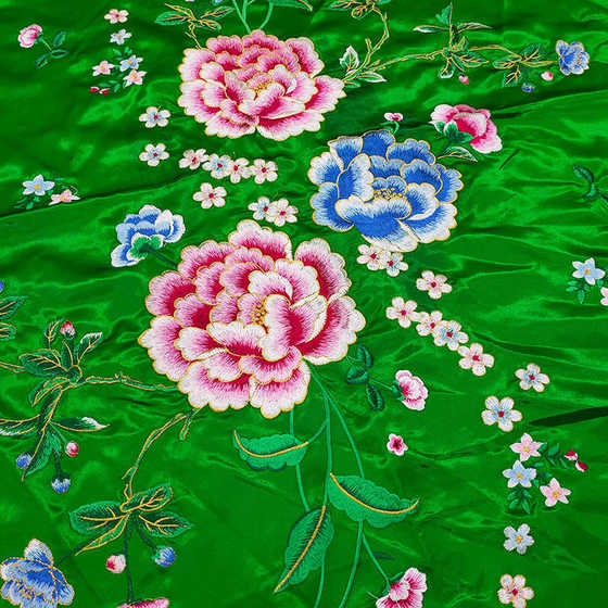 Hangzhou Silk Quilt Face Wedding Dragon과 Phoenix Satin Singt 싱글 자수 소프트 새틴 빈티지 싱글 피스 수제 퀼트 사용 Hangzhou Silk Quilt Face Wedding Dragon과 Phoenix Satin Singt 싱글 자수 소프트 새틴 빈티지 싱글 피스 수제 퀼트 사용