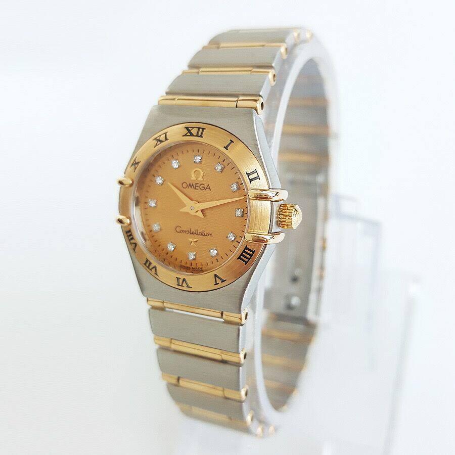 【市场价3折】9.8新欧米茄星座系列石英机芯手表女士正品18k黄金