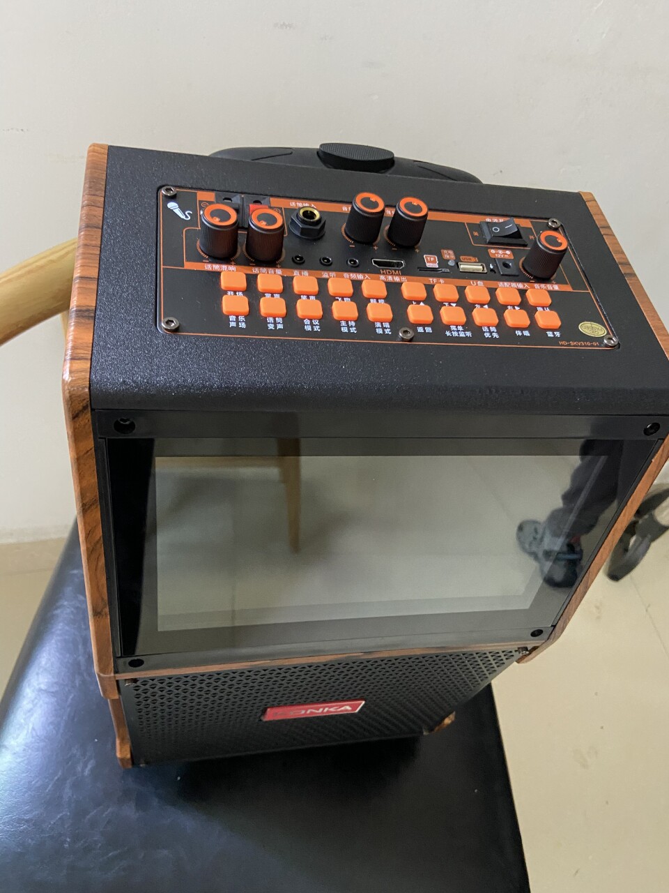 康佳 家用k歌音响带触摸屏户外ktv视频一体机拉杆音箱