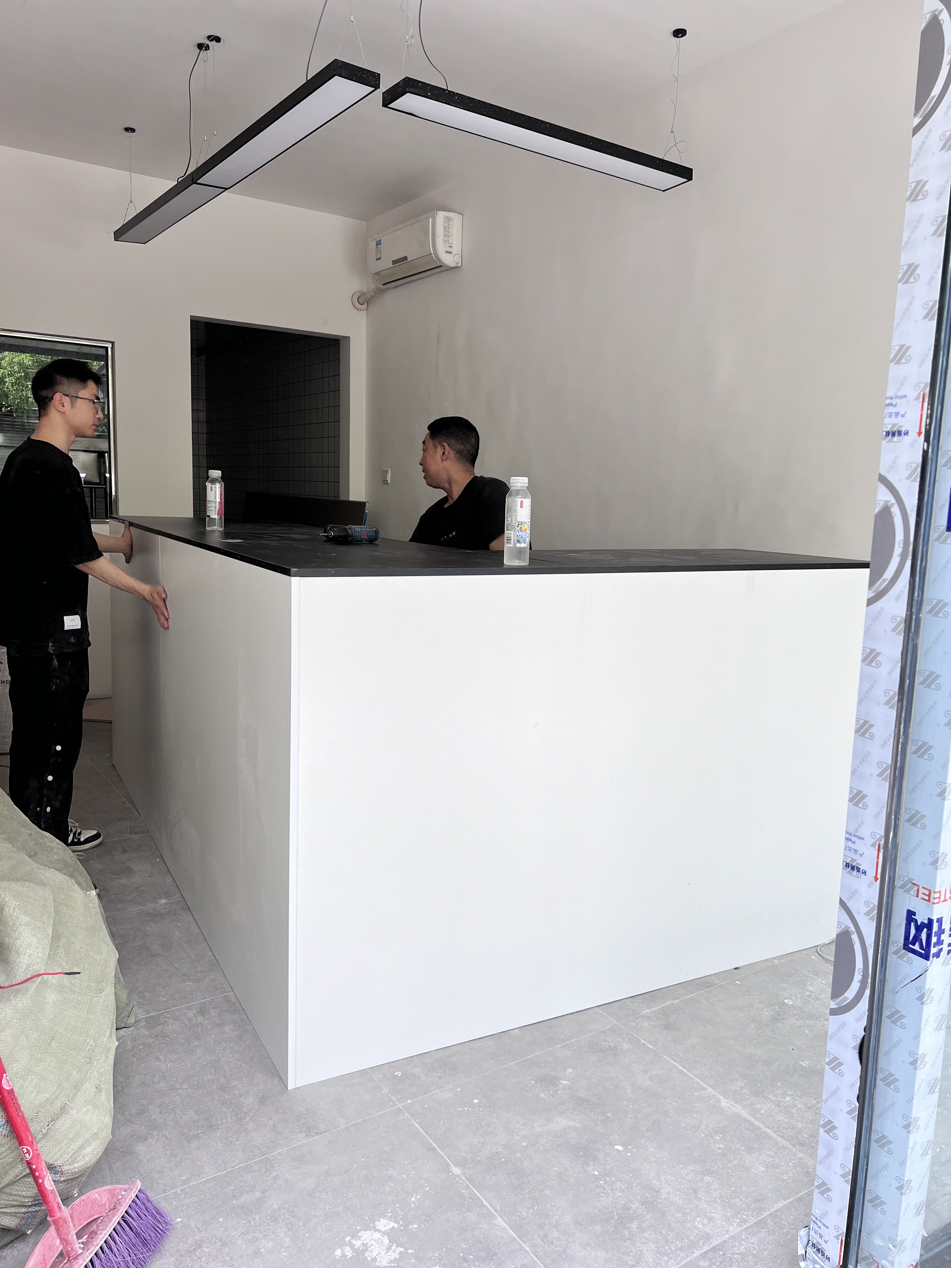 收银台小型吧台接待台烤漆公司柜台烤漆奶茶店美容院服装店收银台
