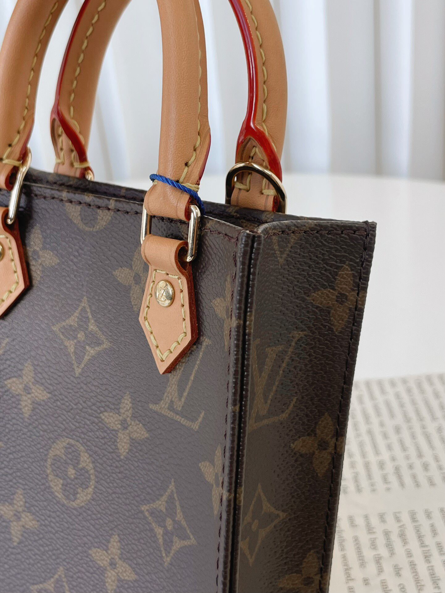 正品[9.8新]lv/路易威登经典老花mini芯片款琴谱包手提单肩斜挎包