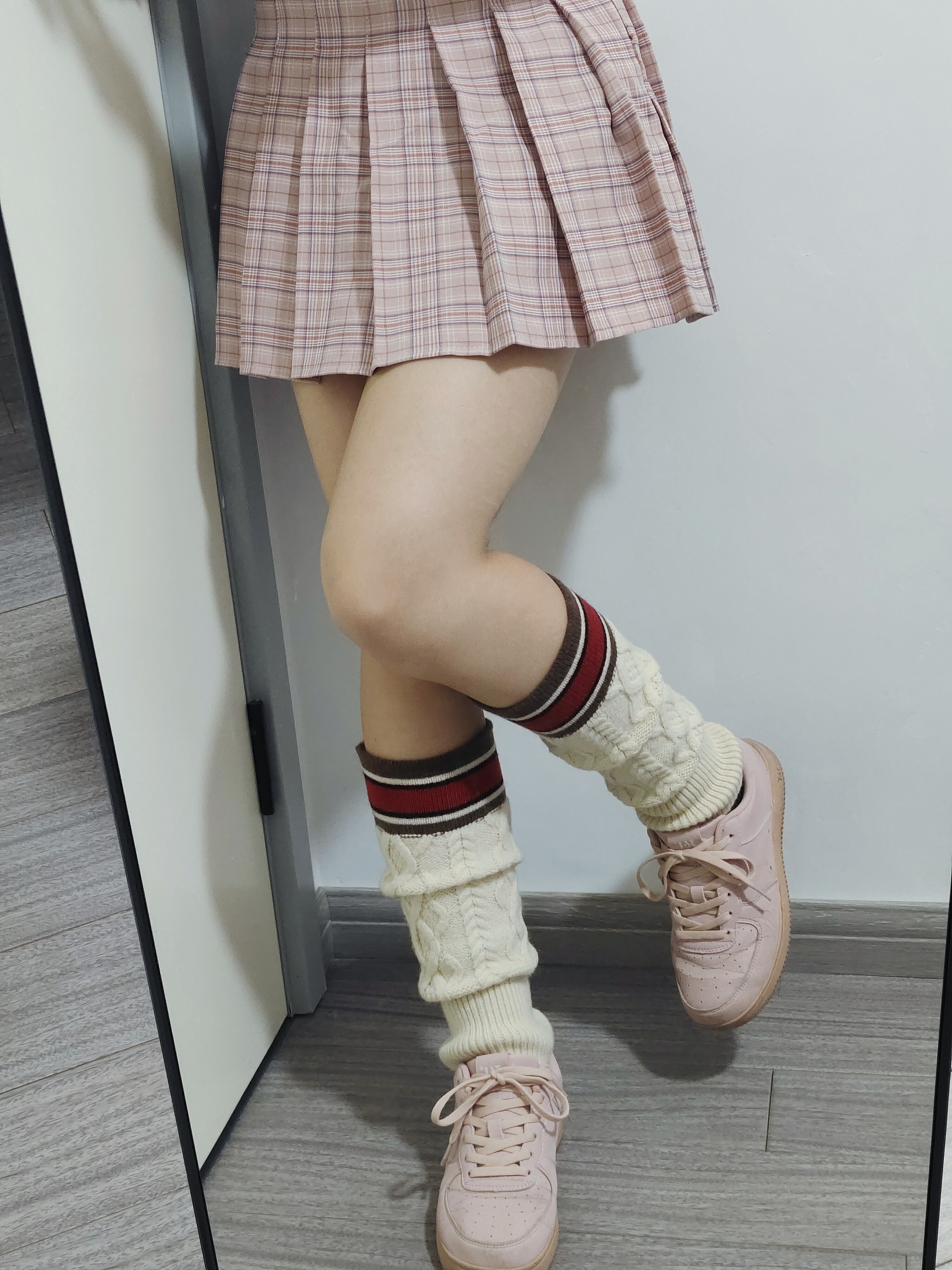 复古麻花条纹针织毛线堆堆袜套女秋冬季加厚保暖腿套学院风小腿袜