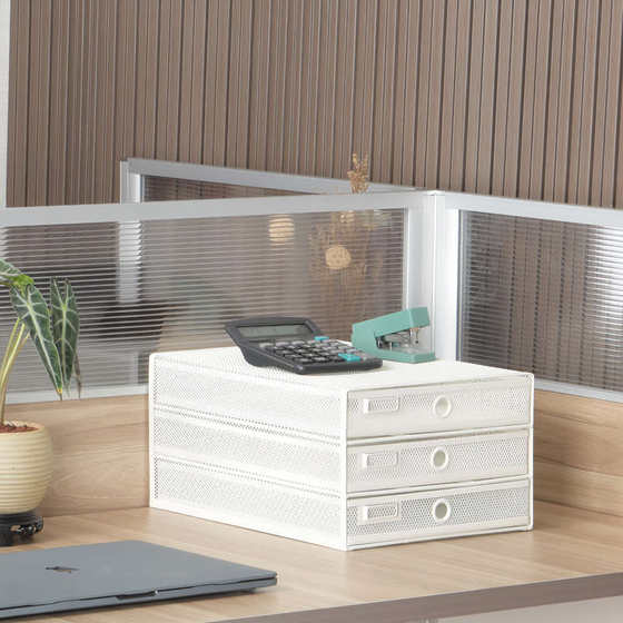 Wrought iron high-end desktop three-layer drawer file cabinet office storage supplies information sorting file classification shelf
Wrought iron high-end desktop three-layer drawer file cabinet office storage supplies information sorting file classification shelf