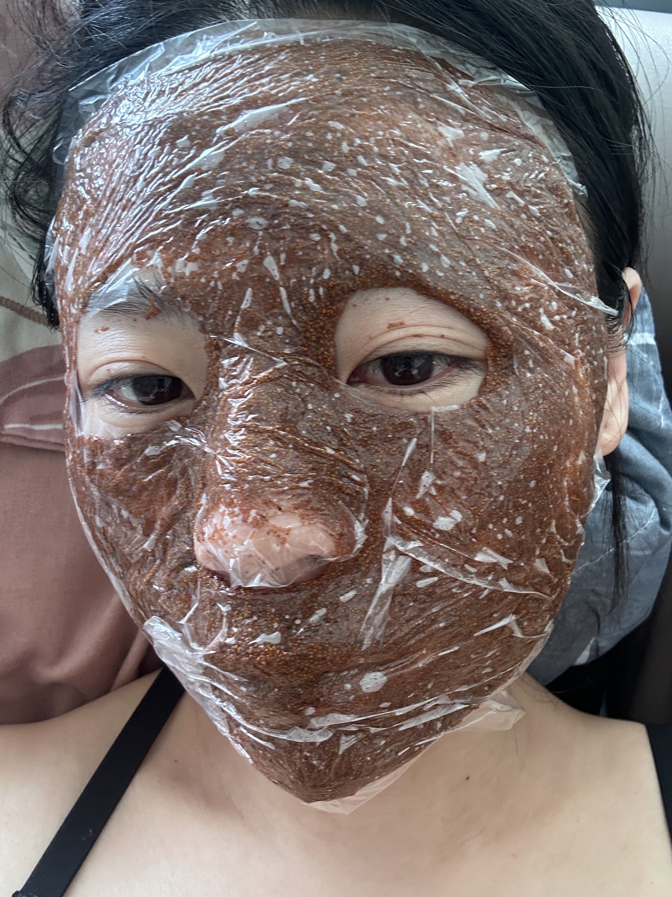 正品天然泰国超小颗粒海藻面膜500克 纯海藻籽泥补水保湿祛黄亮肤