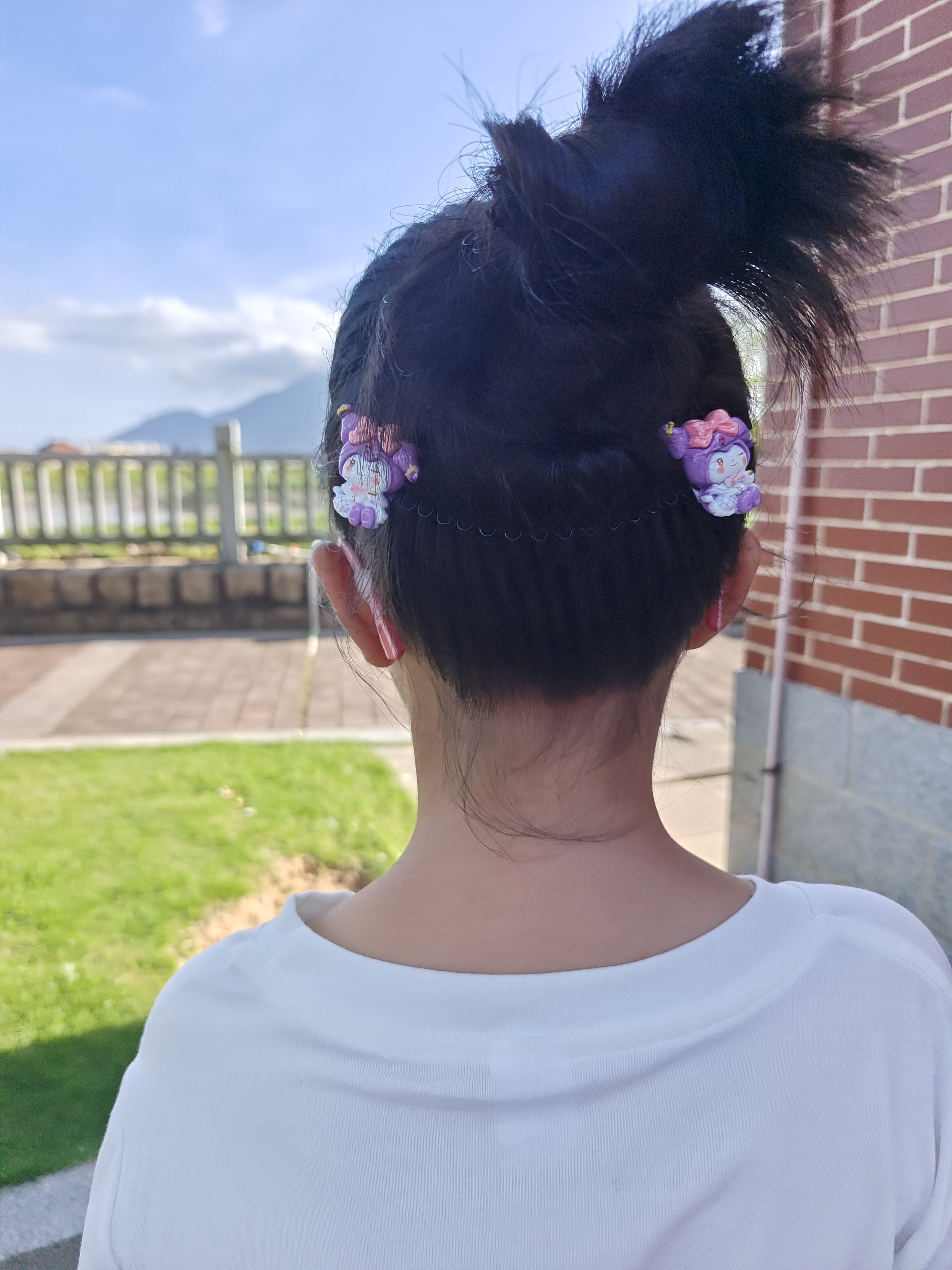 儿童碎发拉拉夹发饰女童刘海碎发整理神器发夹后脑勺插梳发卡头饰