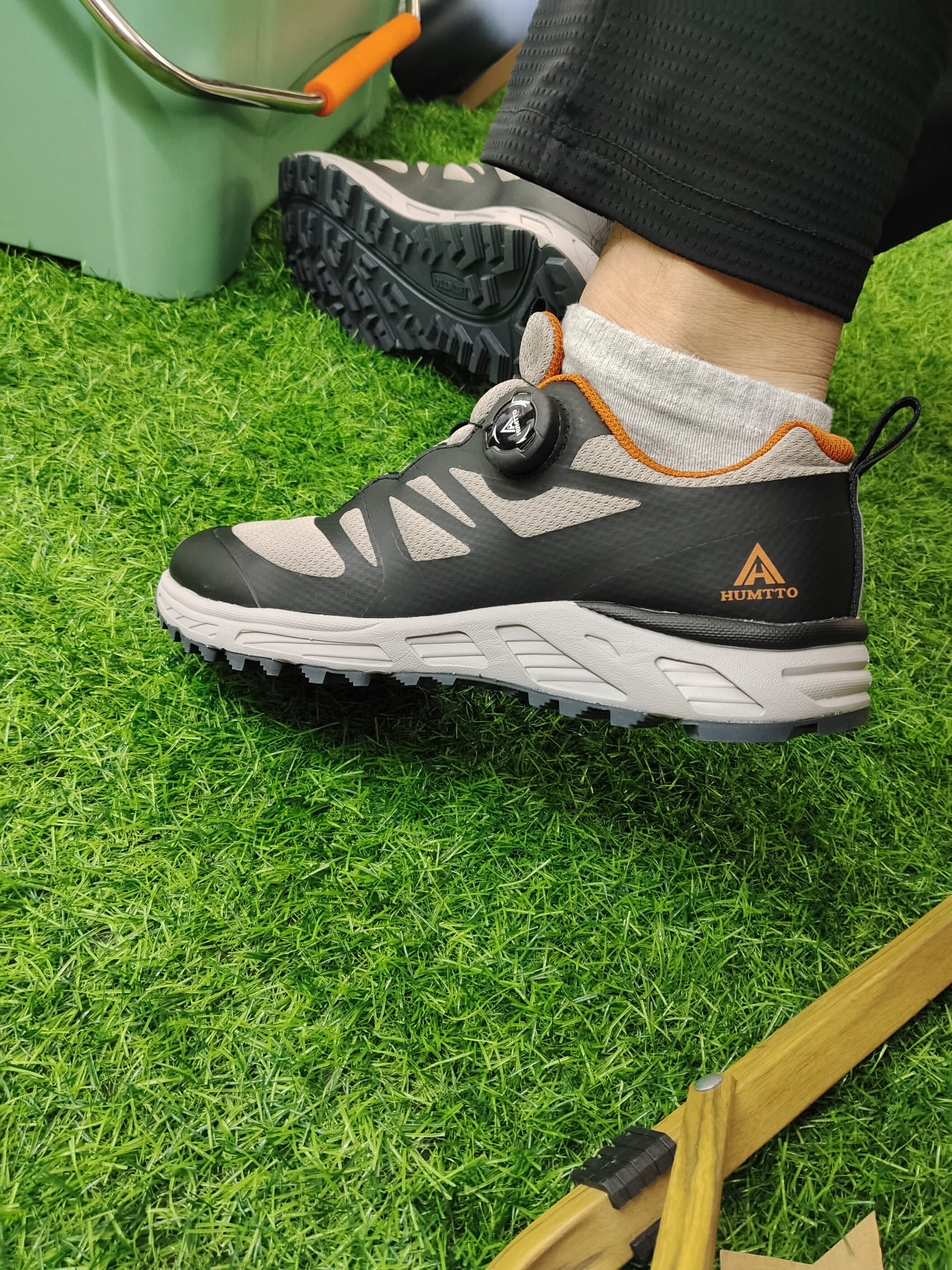 悍途休闲鞋男秋冬新款网面透气软底减震户外跑步运动鞋一脚蹬男鞋