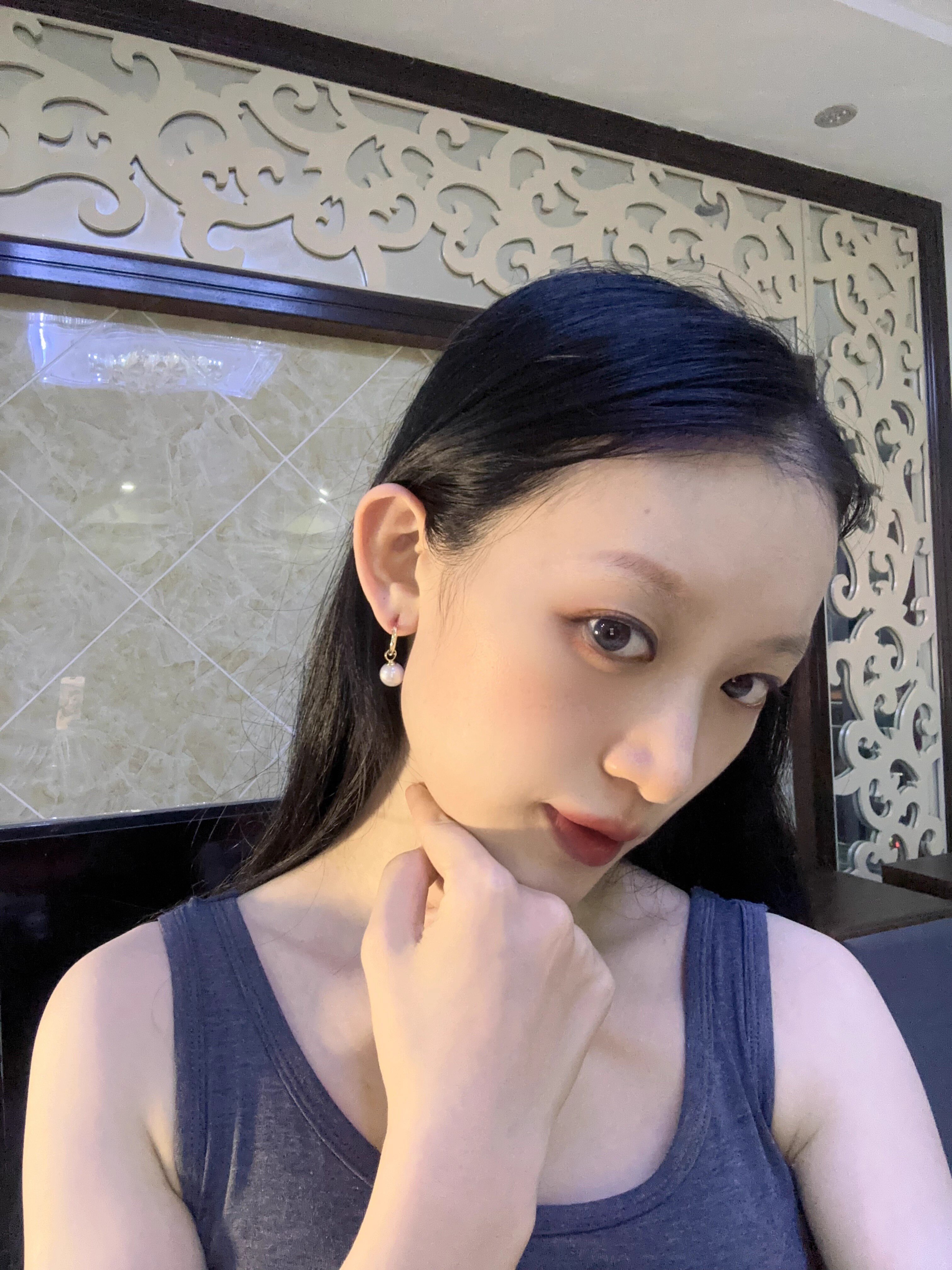 刘亦菲同款珍珠耳环女气质高级感耳钉2024年新款爆款小众轻奢耳饰