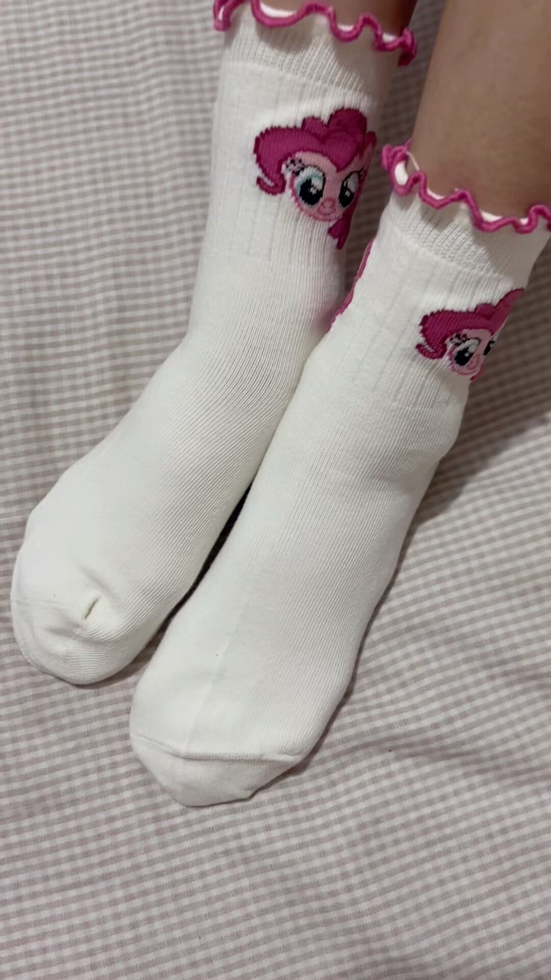 小马宝莉正版授权儿童袜子防臭花边袜学生上学无骨棉袜女童中筒袜