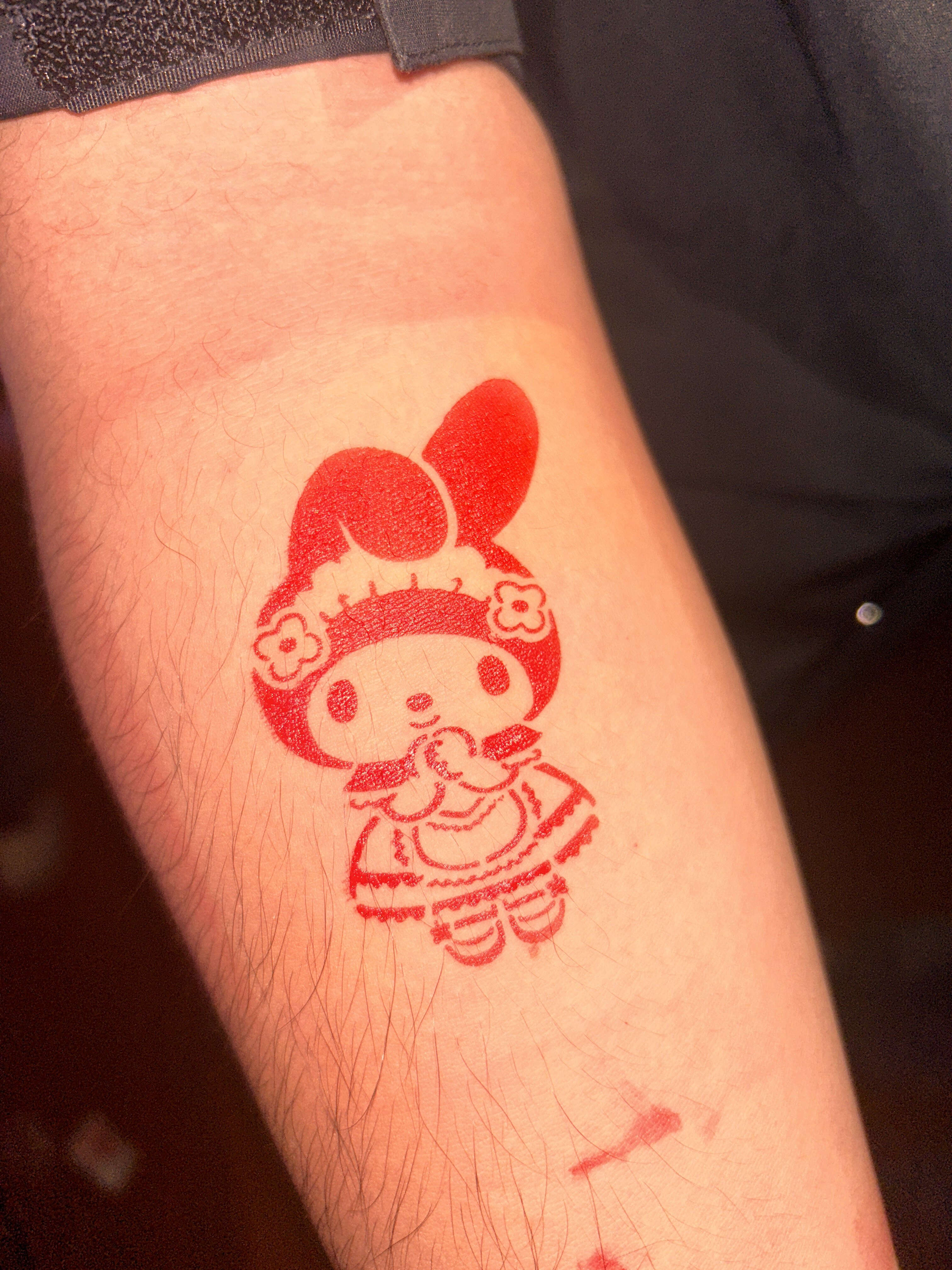 暗黑系鬼脸大嘴笑脸花手背纹身模板果汁纹身膏纹绣喷绘通用镂空板