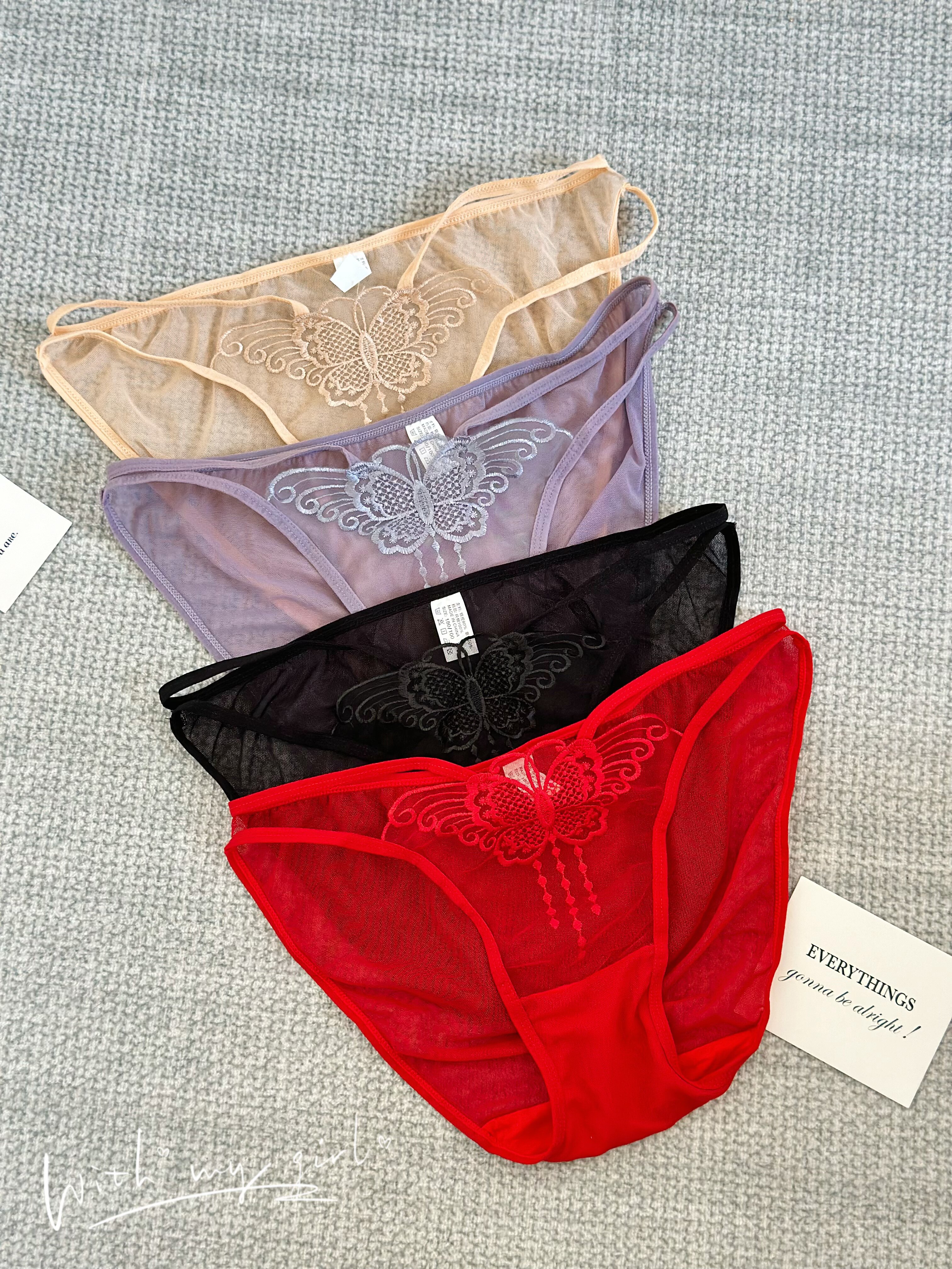 ordifen/欧迪芬蕾丝内裤女性感纯欲风中腰无痕透气女士三角短裤头