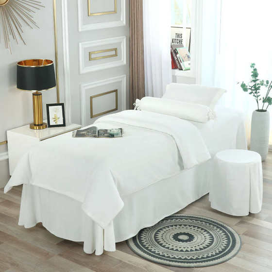 New beauty bed cover four -piece Francho velvet beauty salon dedicated simple light luxury style shampooing bed massage bed sheet
New beauty bed cover four -piece Francho velvet beauty salon dedicated simple light luxury style shampooing bed massage bed sheet