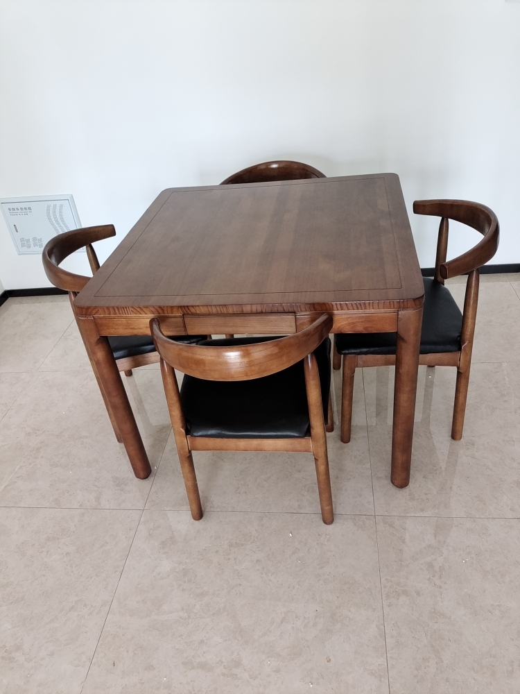 八仙桌实木茶桌椅组合正方形新中式家用泡茶台喝茶棋牌桌四方桌子