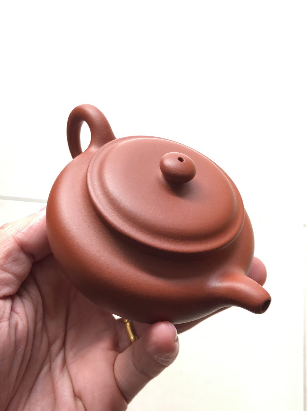 zhaozhuang small red clay antique, about 150cc, using traditional techniques, half-hand made, non-machine